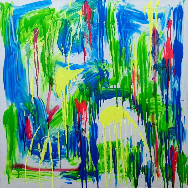 Drip Painting - Signed by artist authentic